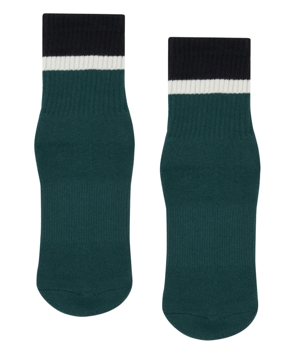 Crew Non Slip Grip Socks - Emerald Stride