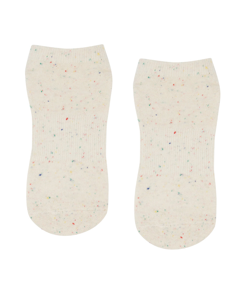 Classic Low Rise Grip Socks - Speckled Stride