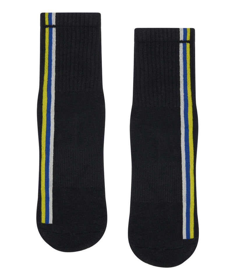 Crew Non Slip Grip Socks - Stellar Stripes Black