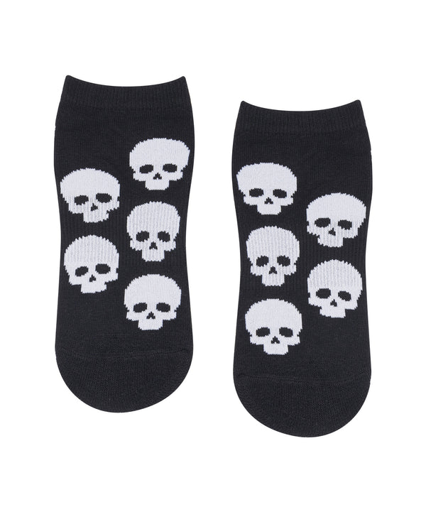Classic Low Rise Grip Socks - Skull