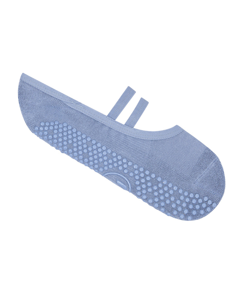 Ballet Non Slip Grip Socks - Denim Blue