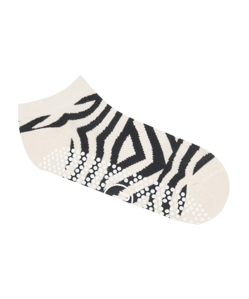 Classic Low Rise Grip Socks - Monochrome Swirl