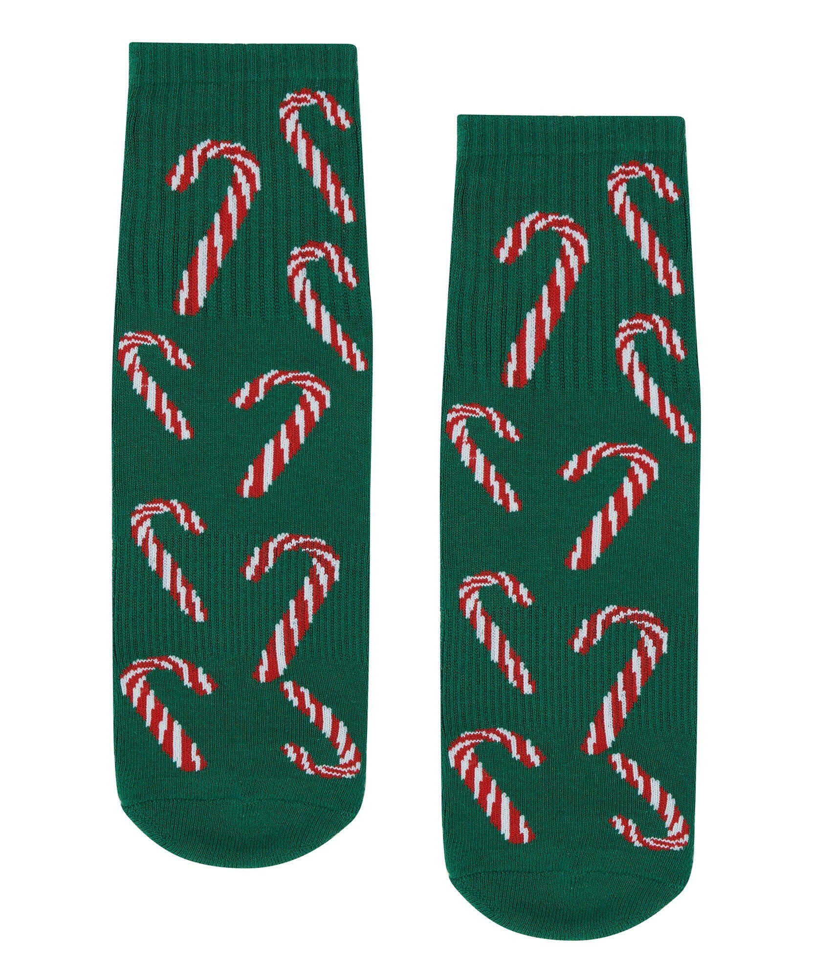 Crew Non Slip Grip Socks in Candy Cane pattern for extra traction and style