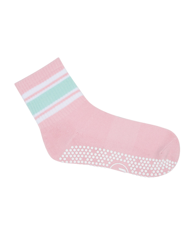 Soft and Comfortable Crew Non Slip Grip Socks for Barre and Dance Workouts