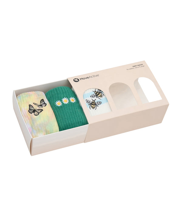A beautifully designed gift box 'Garden Party' featuring a crew of garden-inspired products