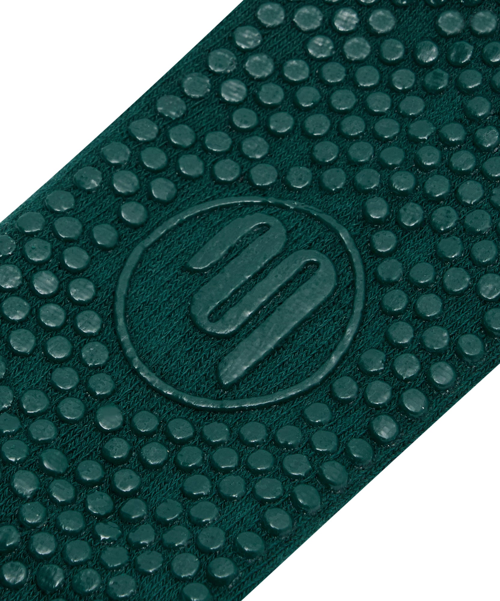 Slide On Non Slip Grip Socks - Forest Green.