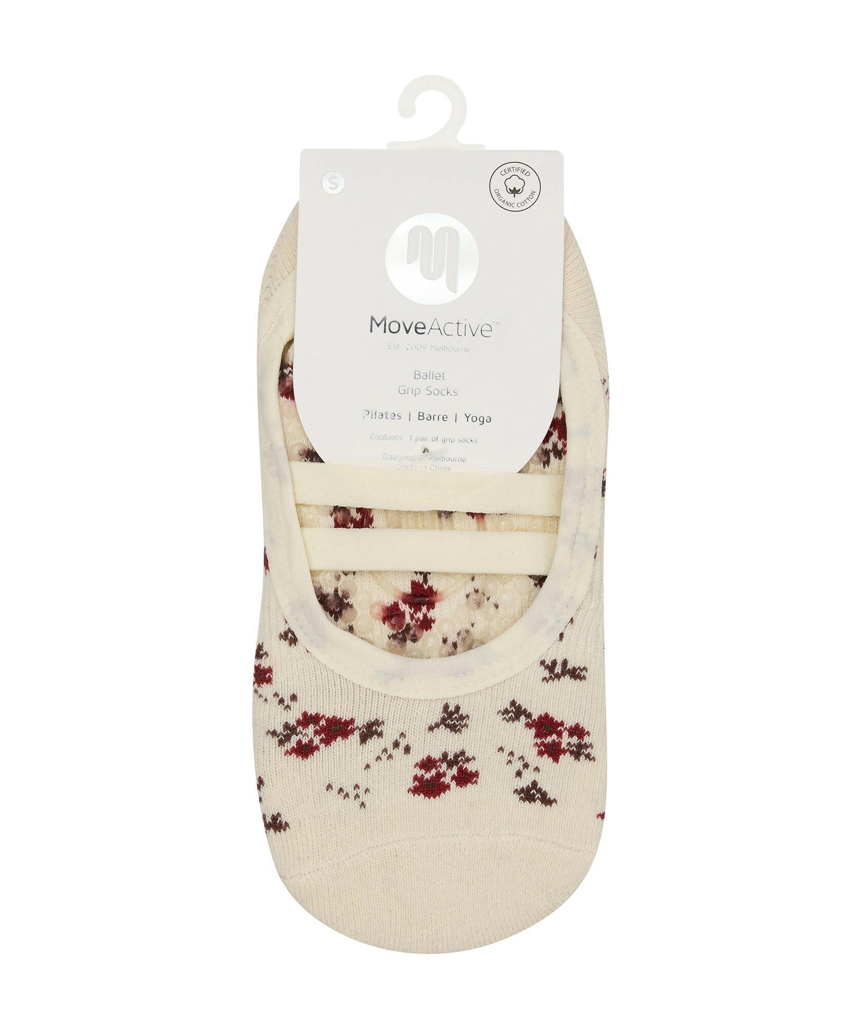 Ballet Non Slip Grip Socks - Ditsy Floral.