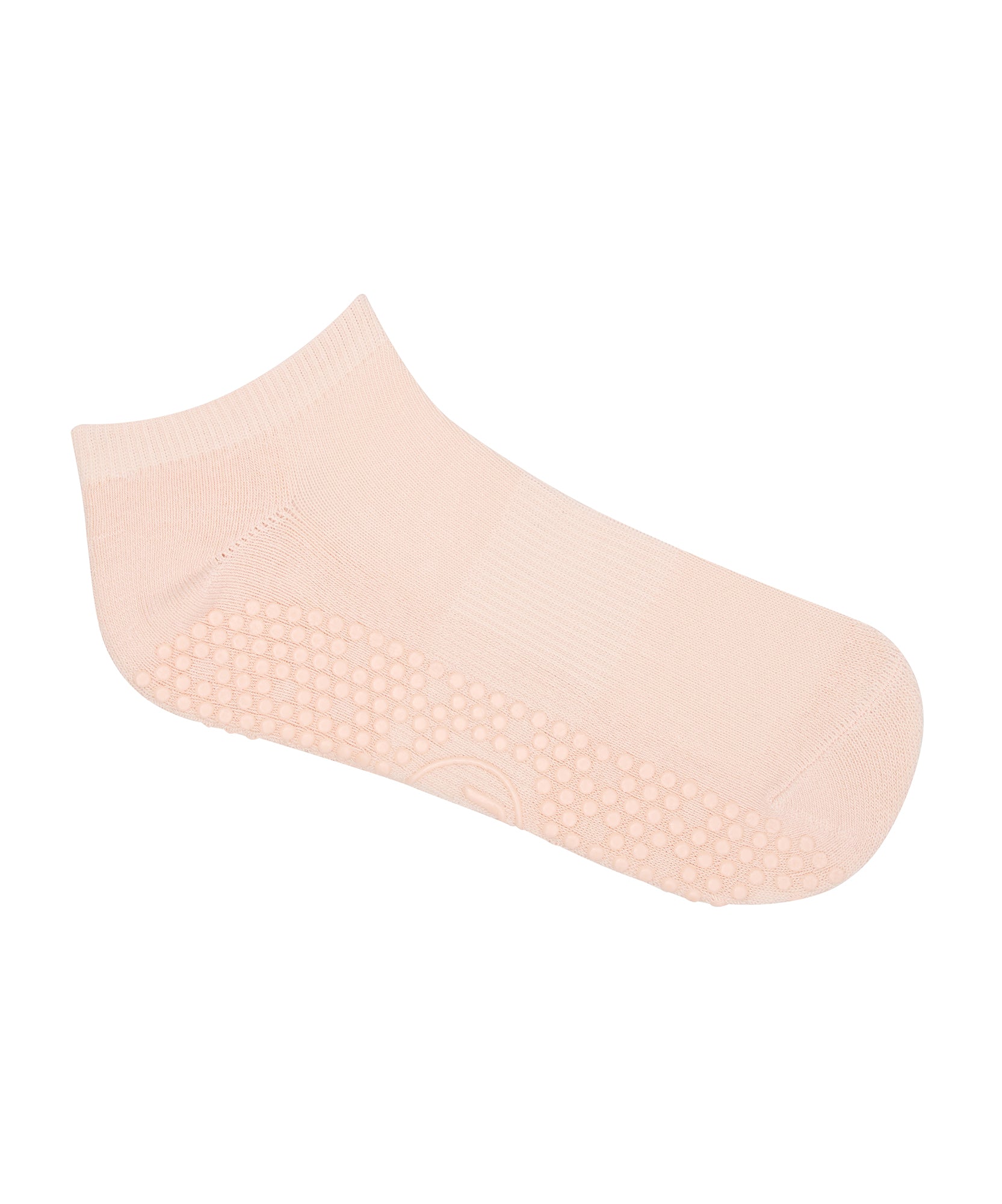 Classic Low Rise Grip Socks - Soft Pink.