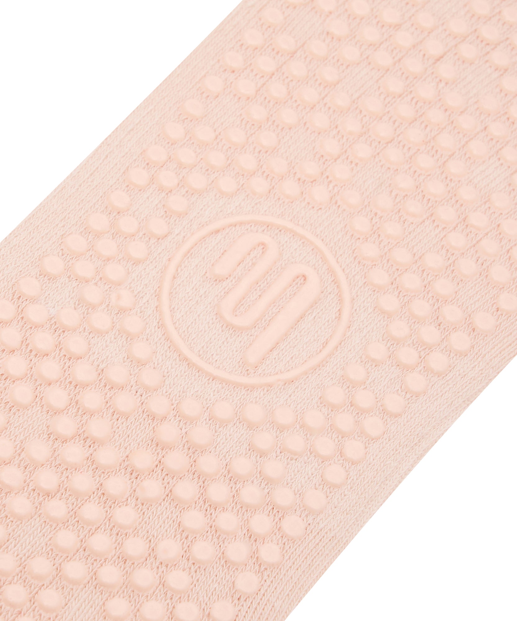 Crew Non Slip Grip Socks - Soft Pink.