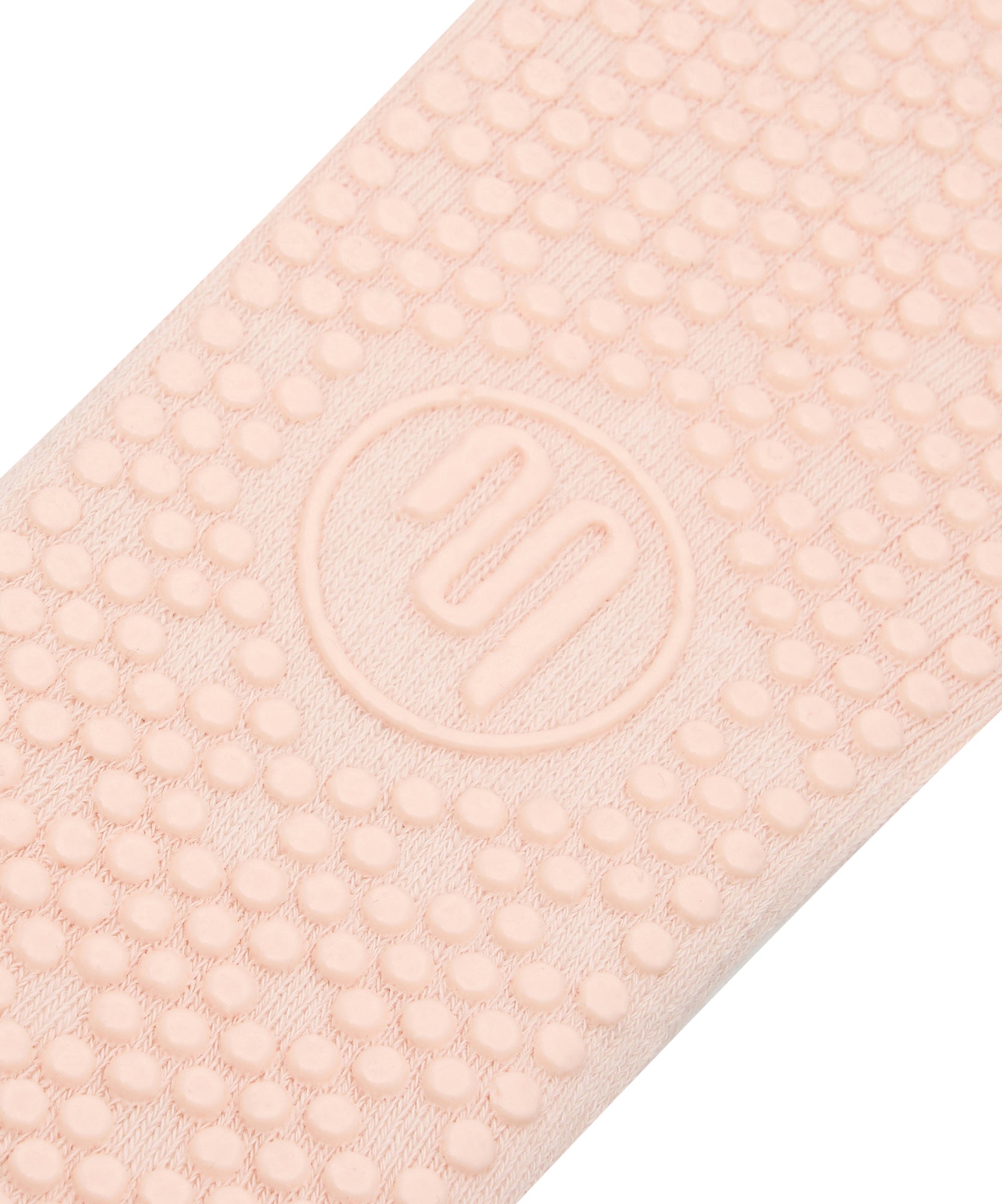 Slide On Non Slip Grip Socks - Soft Pink.