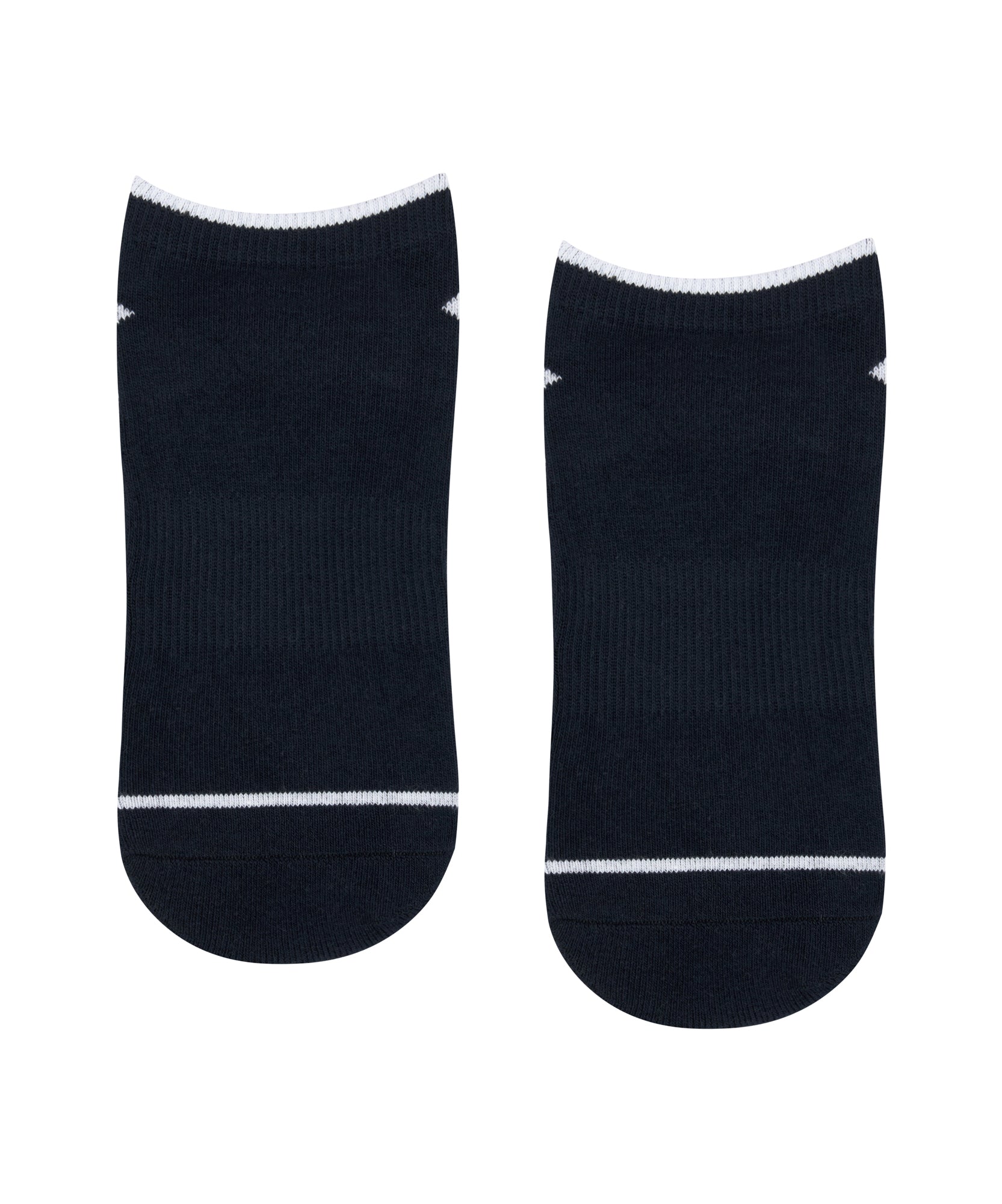 Men's Classic Low Rise Grip Socks - Navy Stripe.