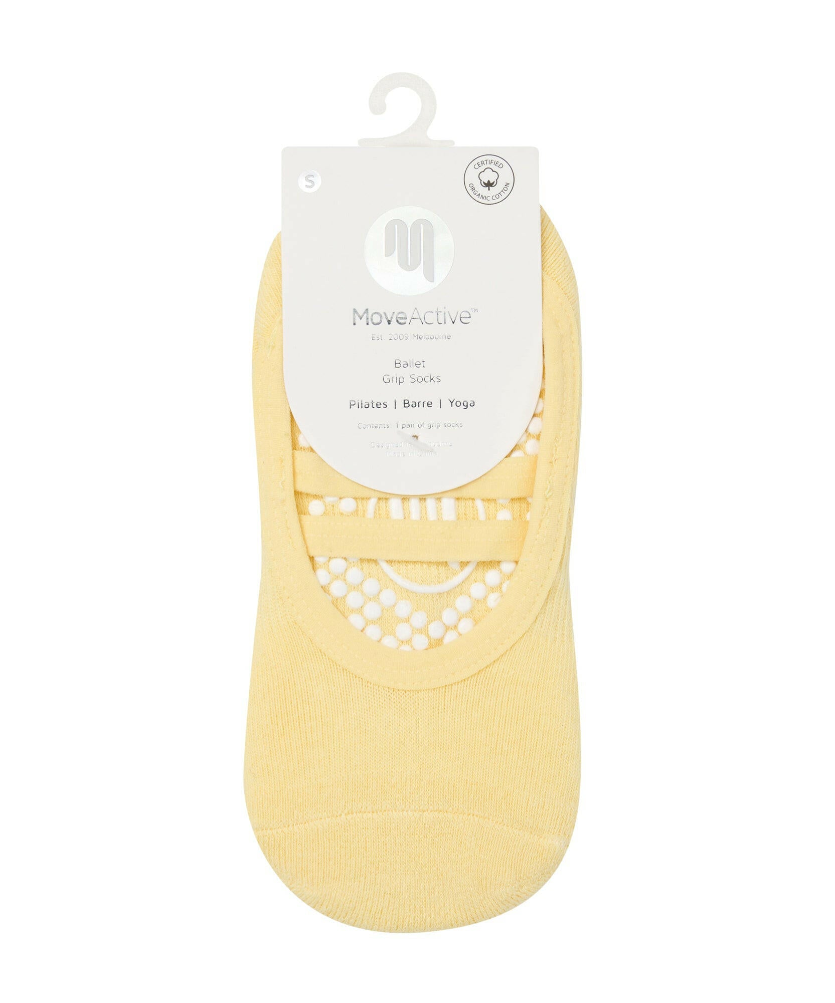 Ballet Non Slip Grip Socks - Limoncello