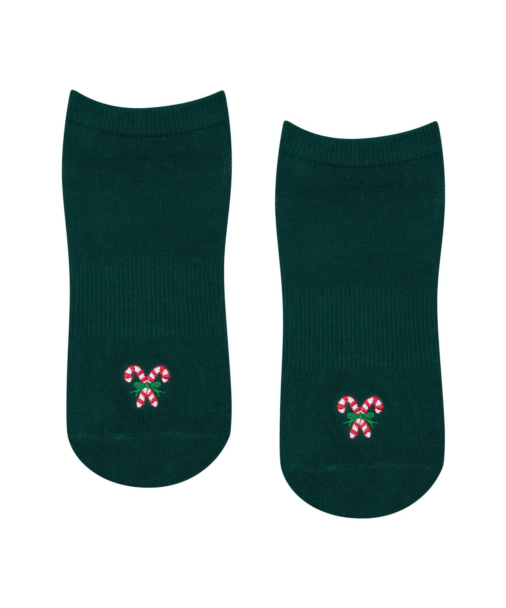 Classic Low Rise Grip Socks - Peppermint Candy