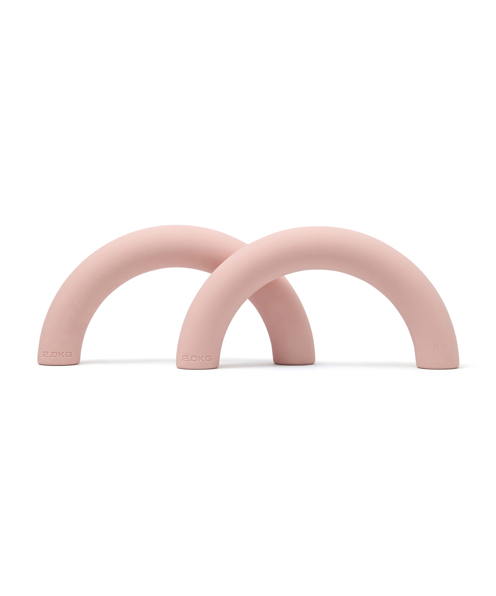 Curved Weight Bars - Soft Pink 2kg