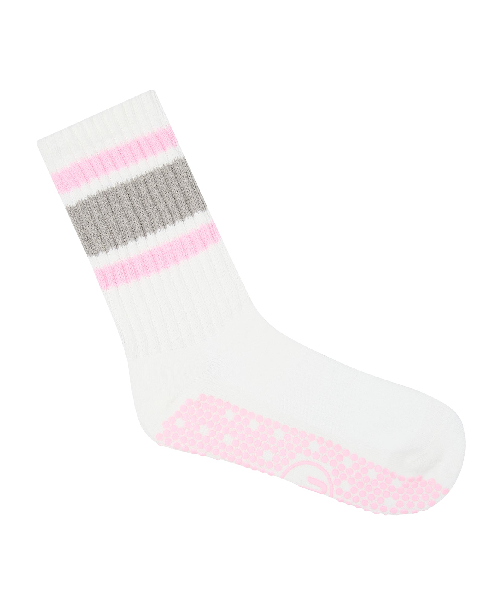 Crew Non Slip Grip Socks - 80's Stripe