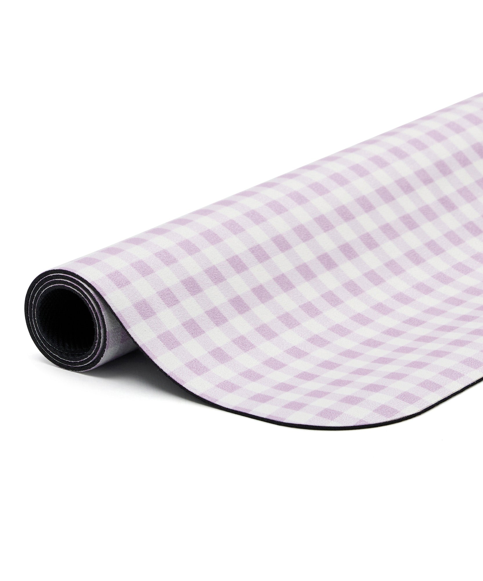 Microfibre Reformer Mat - Lavender Gingham