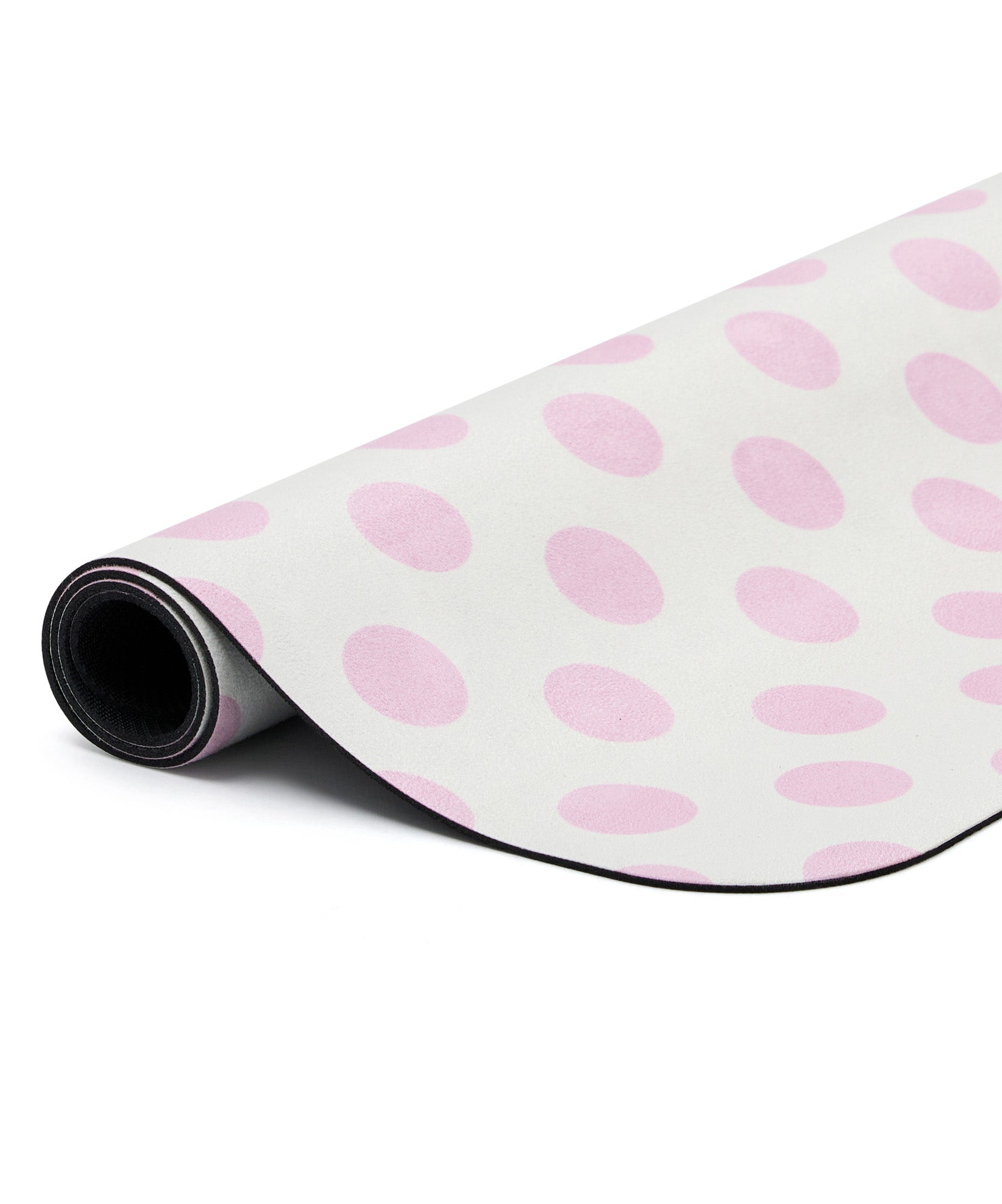 Microfibre Reformer Mat - Buttercream Polka Dot