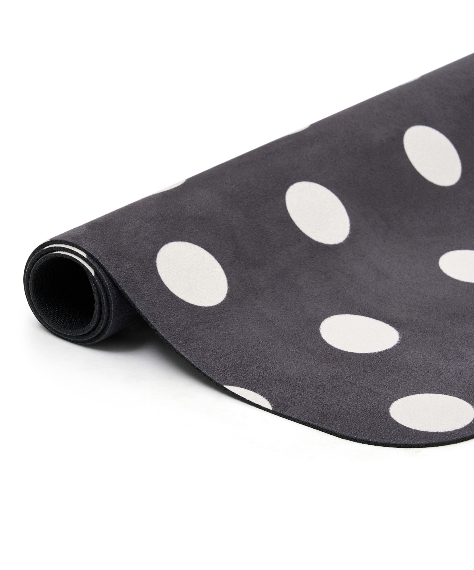 Microfibre Reformer Mat - Monochrome Polka Dot