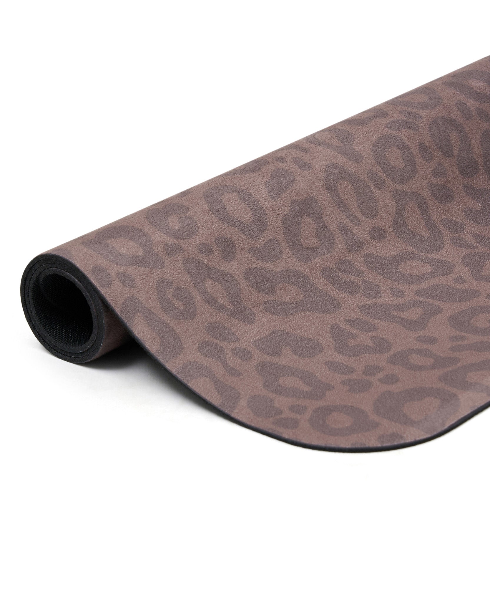 Microfibre Reformer Mat - Espresso Leopard