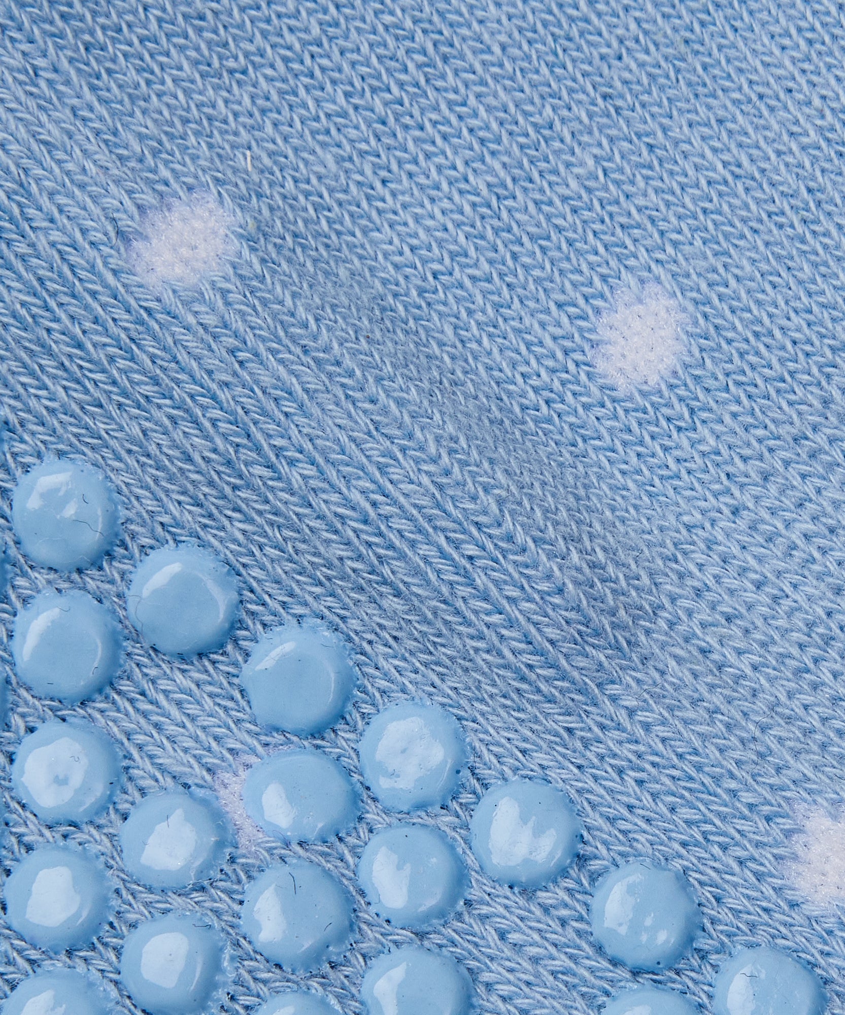 Classic Low Rise Grip Socks - Blue Polka Dots