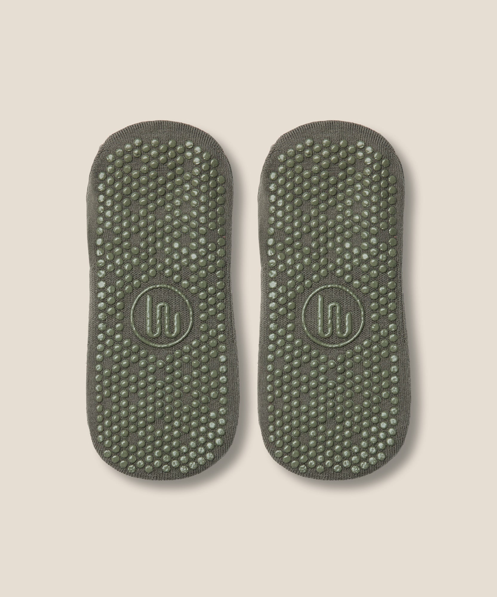 Low Rise Grip Socks - Khaki
