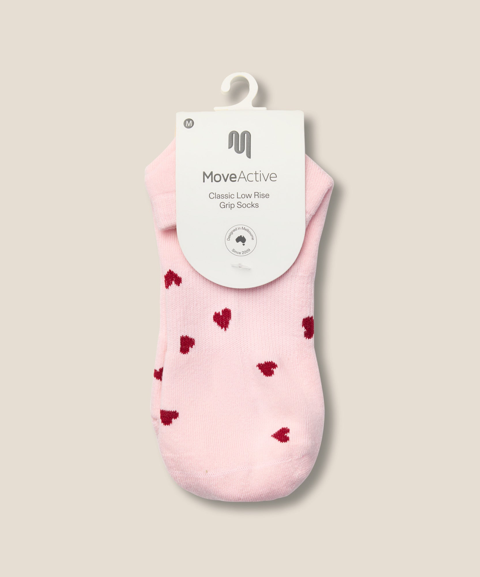 Low Rise Grip Socks - Love Me Pink