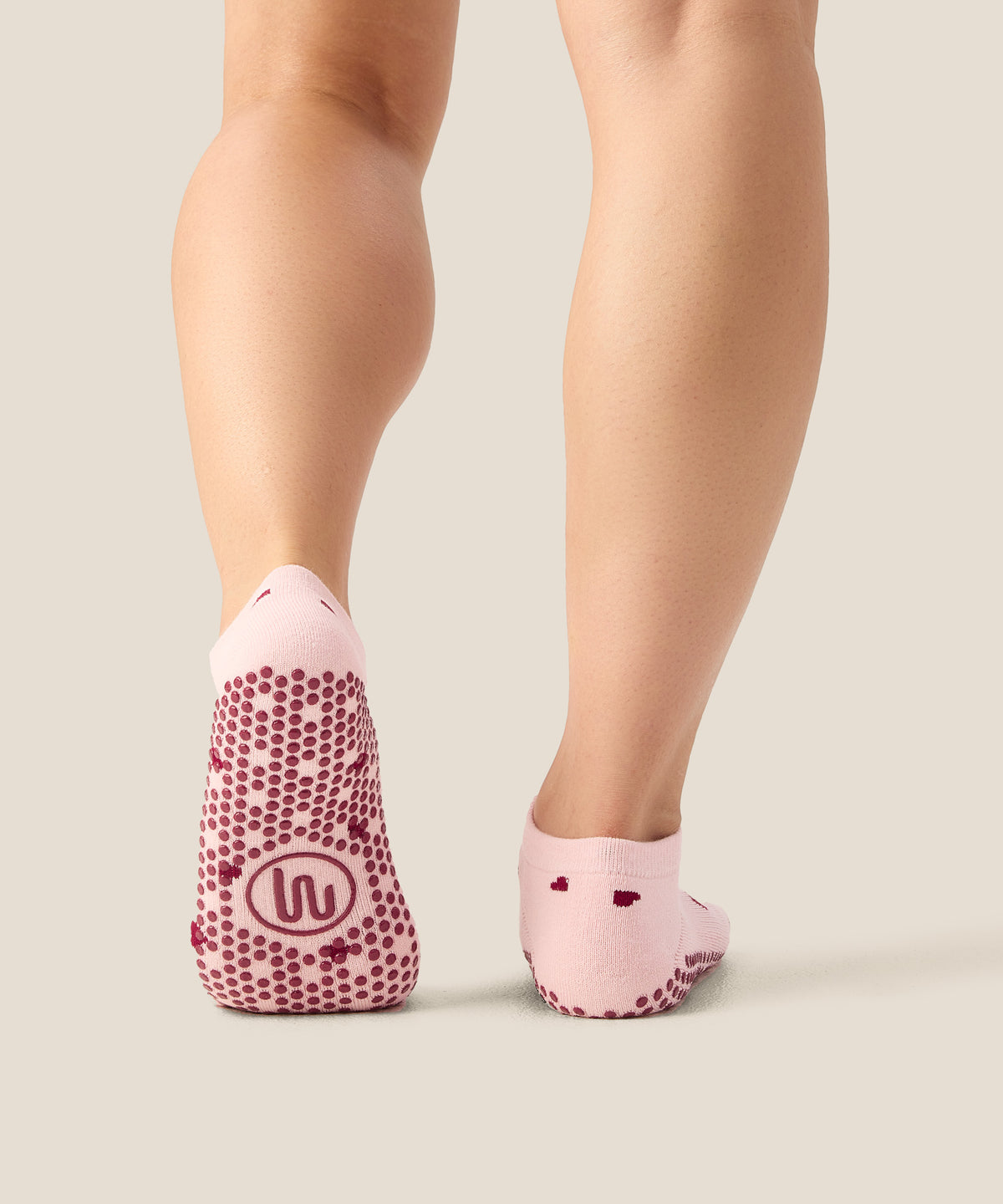 All Rise Socks Low Rise Grip Socks - Love Me Pink