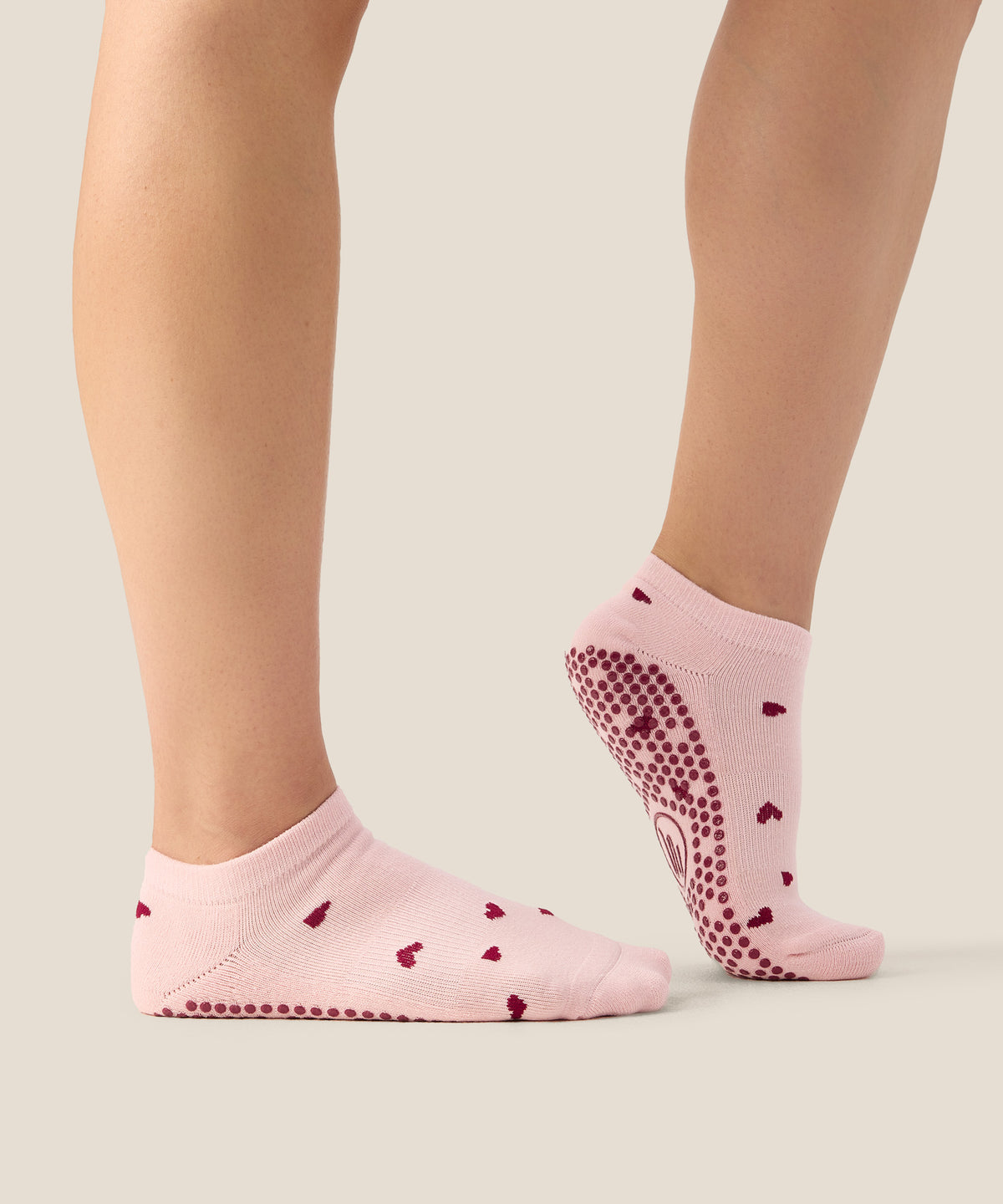 All Rise Socks Low Rise Grip Socks - Love Me Pink