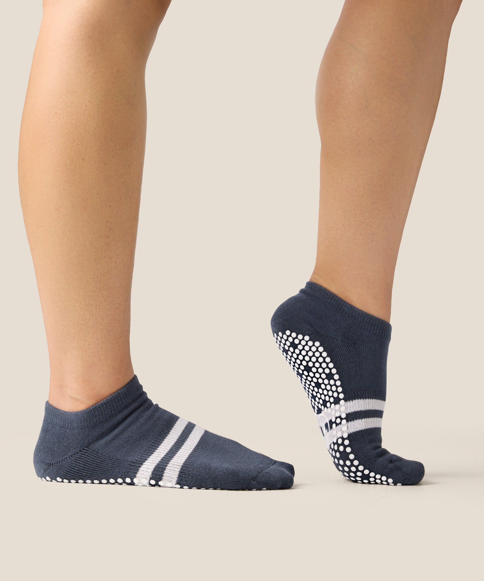 Low Rise Grip Socks - French Navy