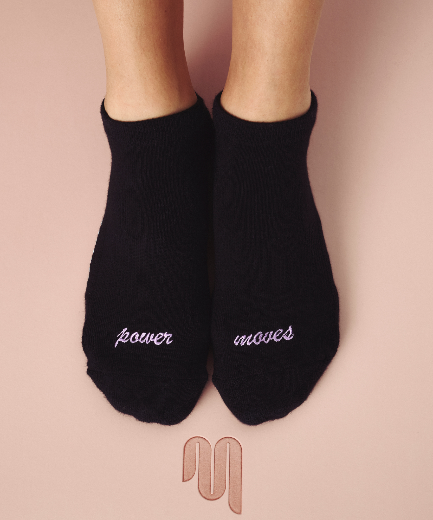 Classic Low Rise Grip Socks - Power Moves Black