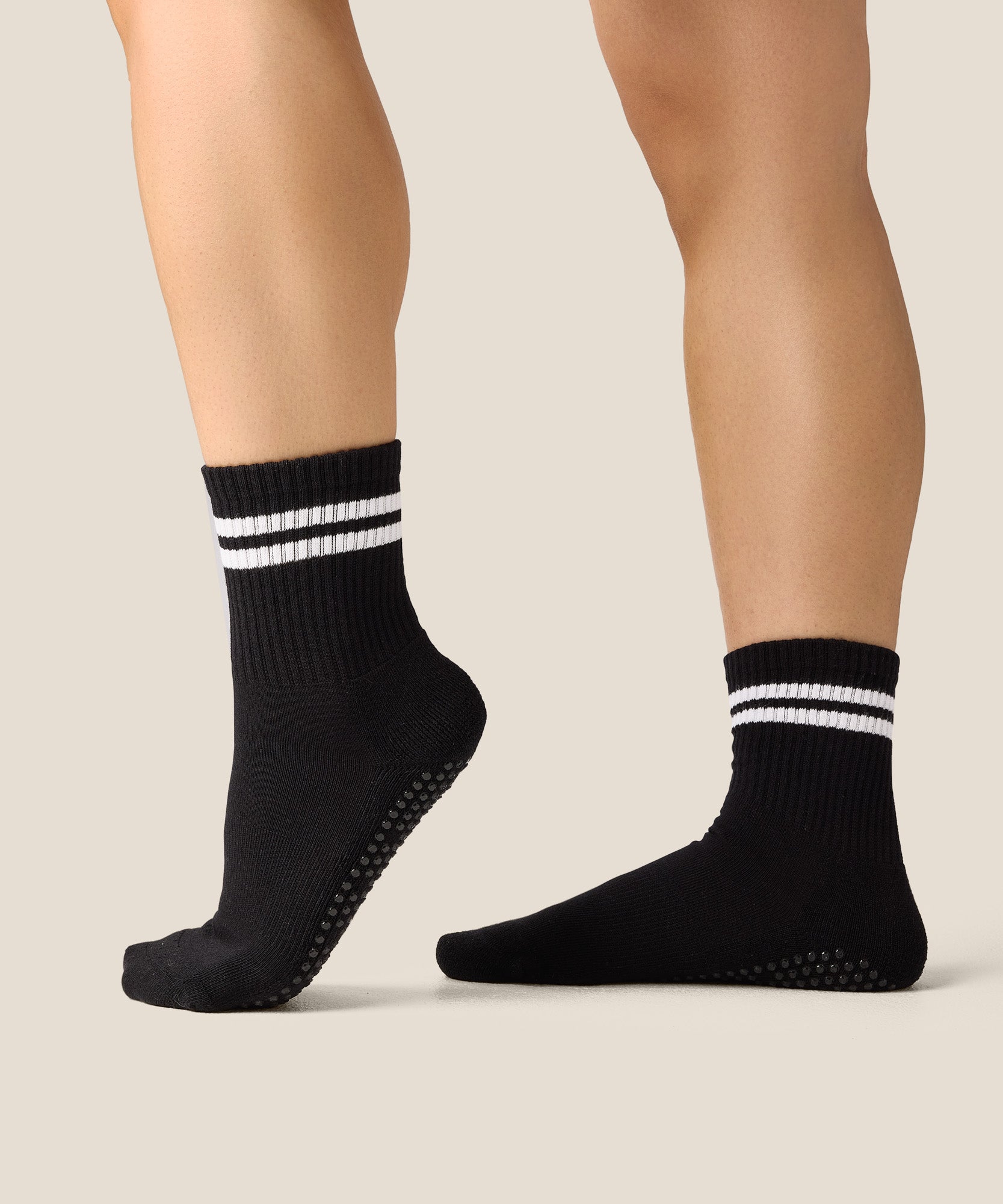 Crew Grip Socks - Sporty Stripe Black