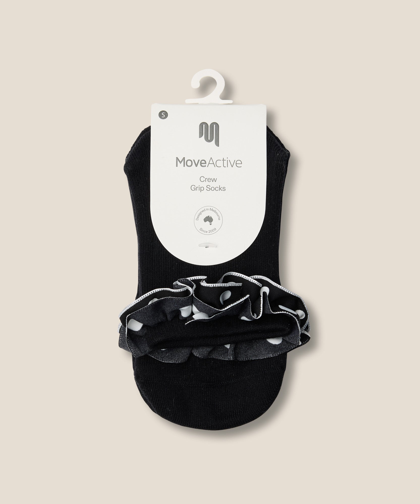 Crew Grip Socks - Ruffle Noir