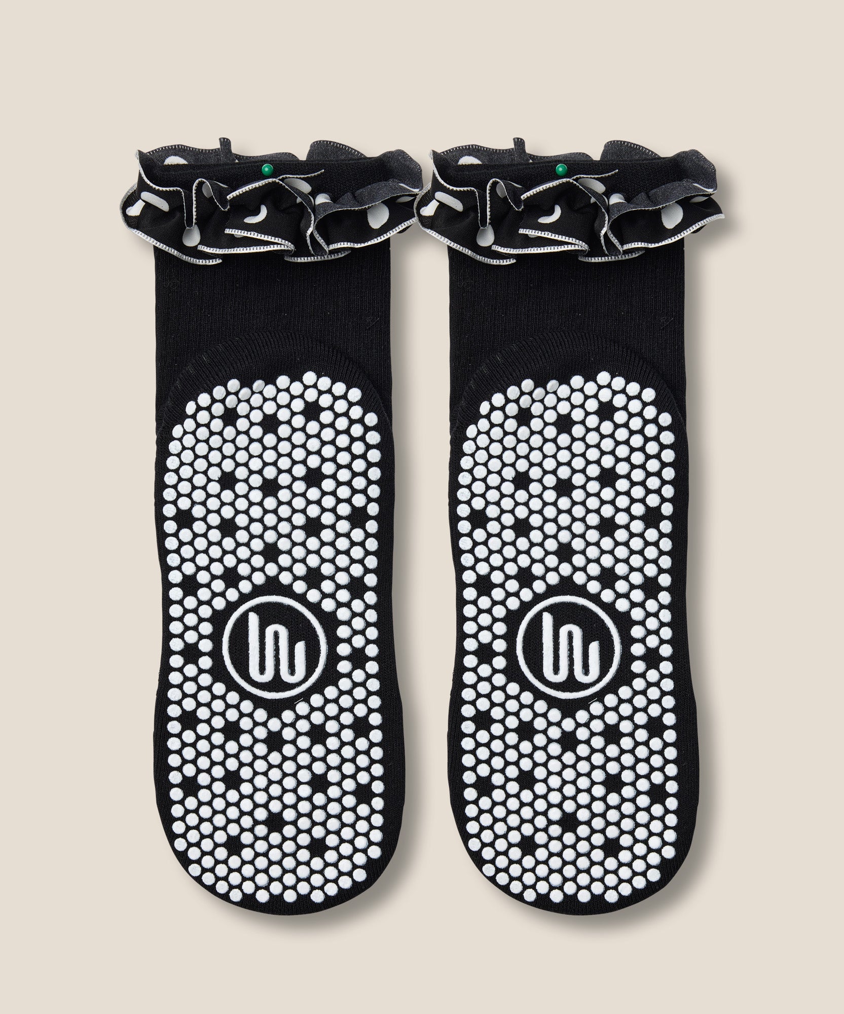 Crew Grip Socks - Ruffle Noir