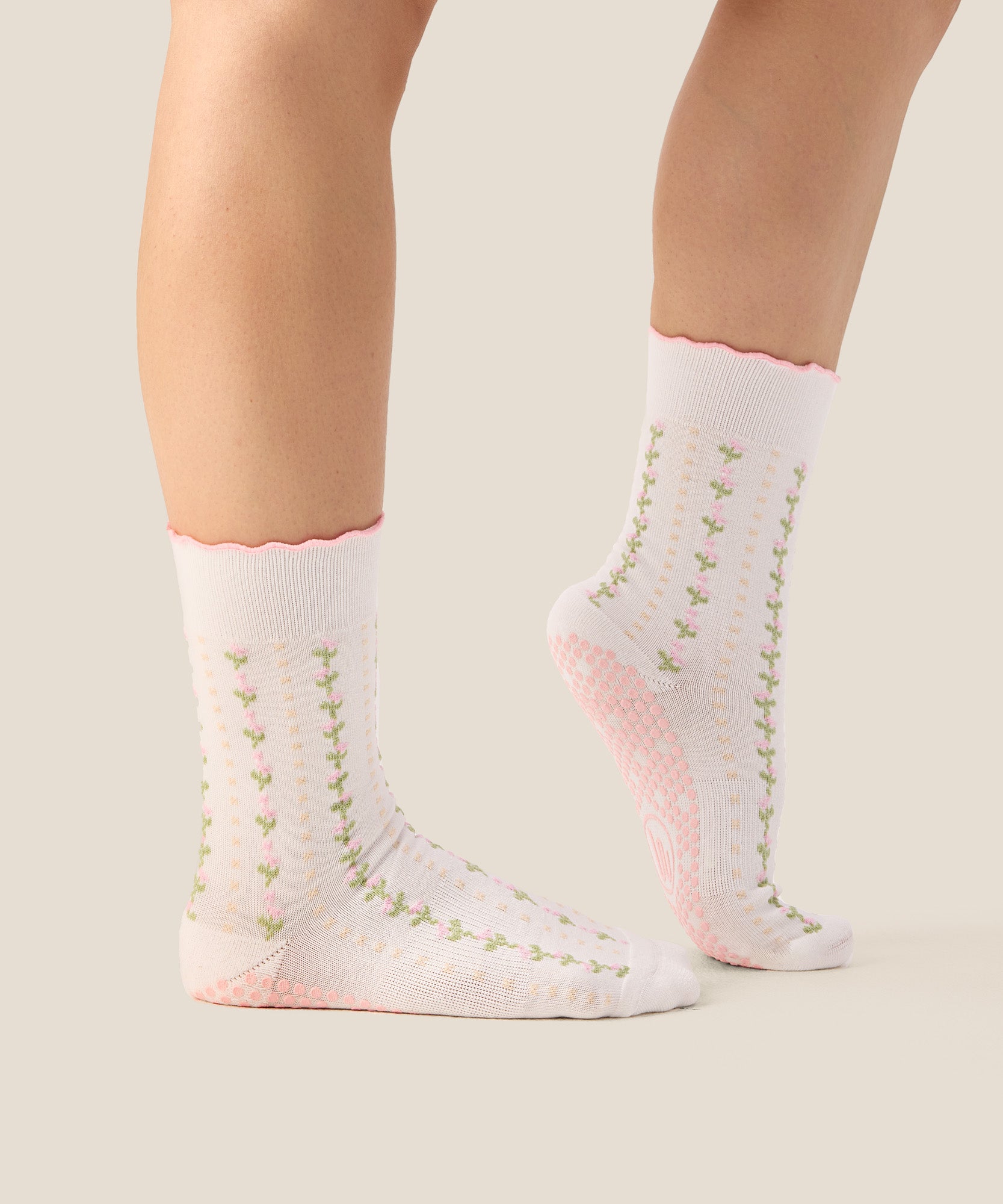 Crew Grip Socks - Wildflower Vine