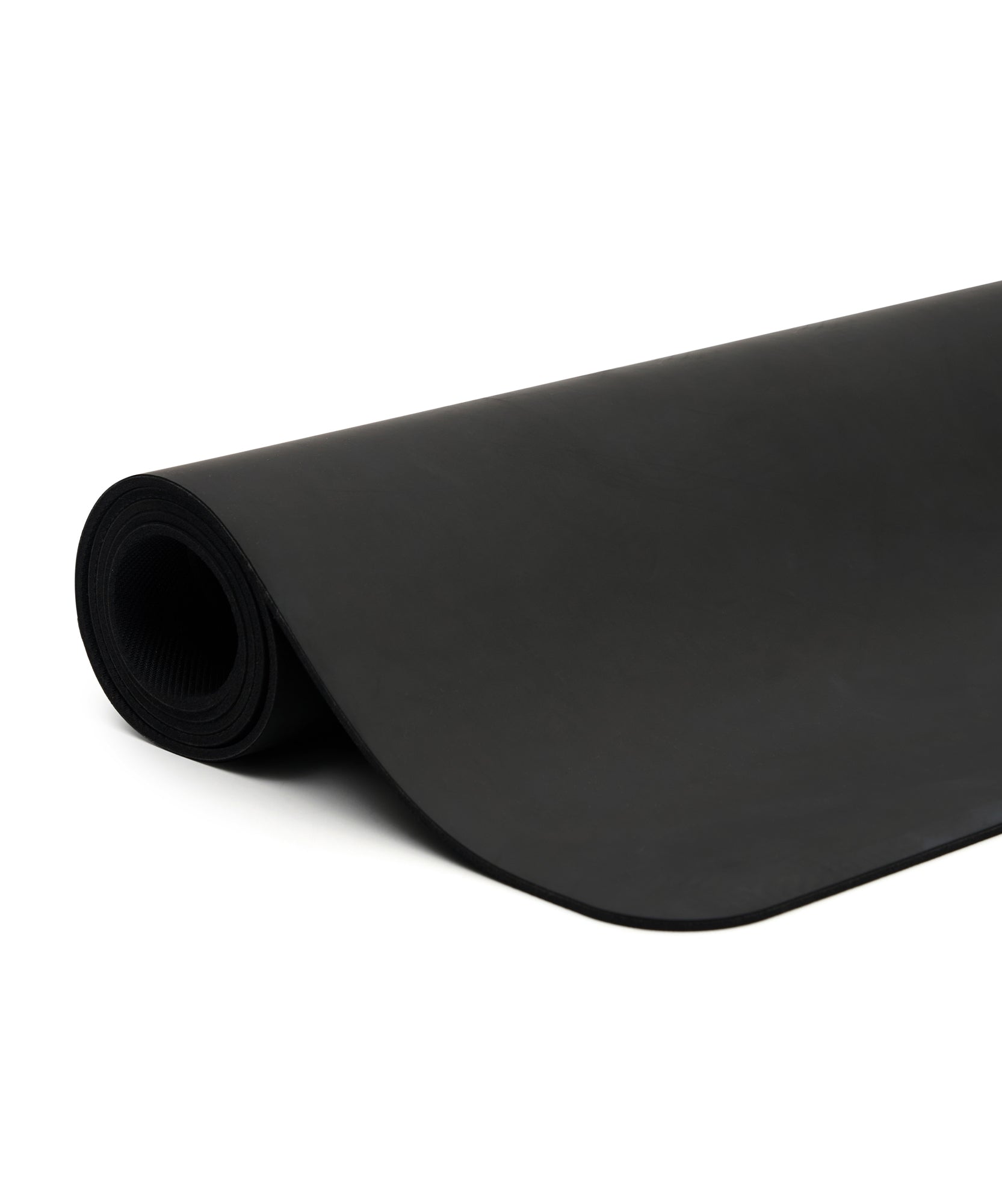 Vegan Leather Curved Studio Mat - Black 6mm.