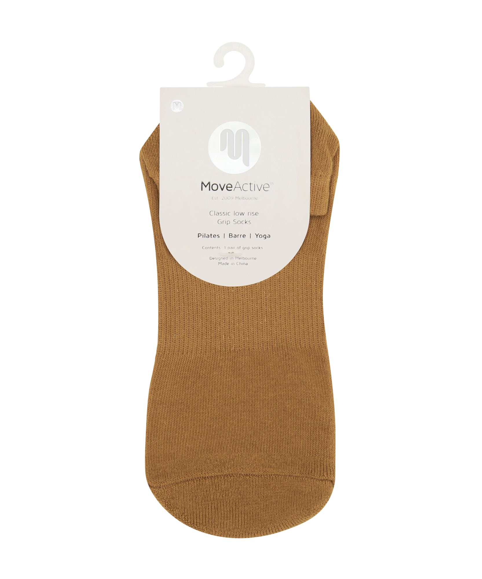 Classic Low Rise Grip Socks - Camel