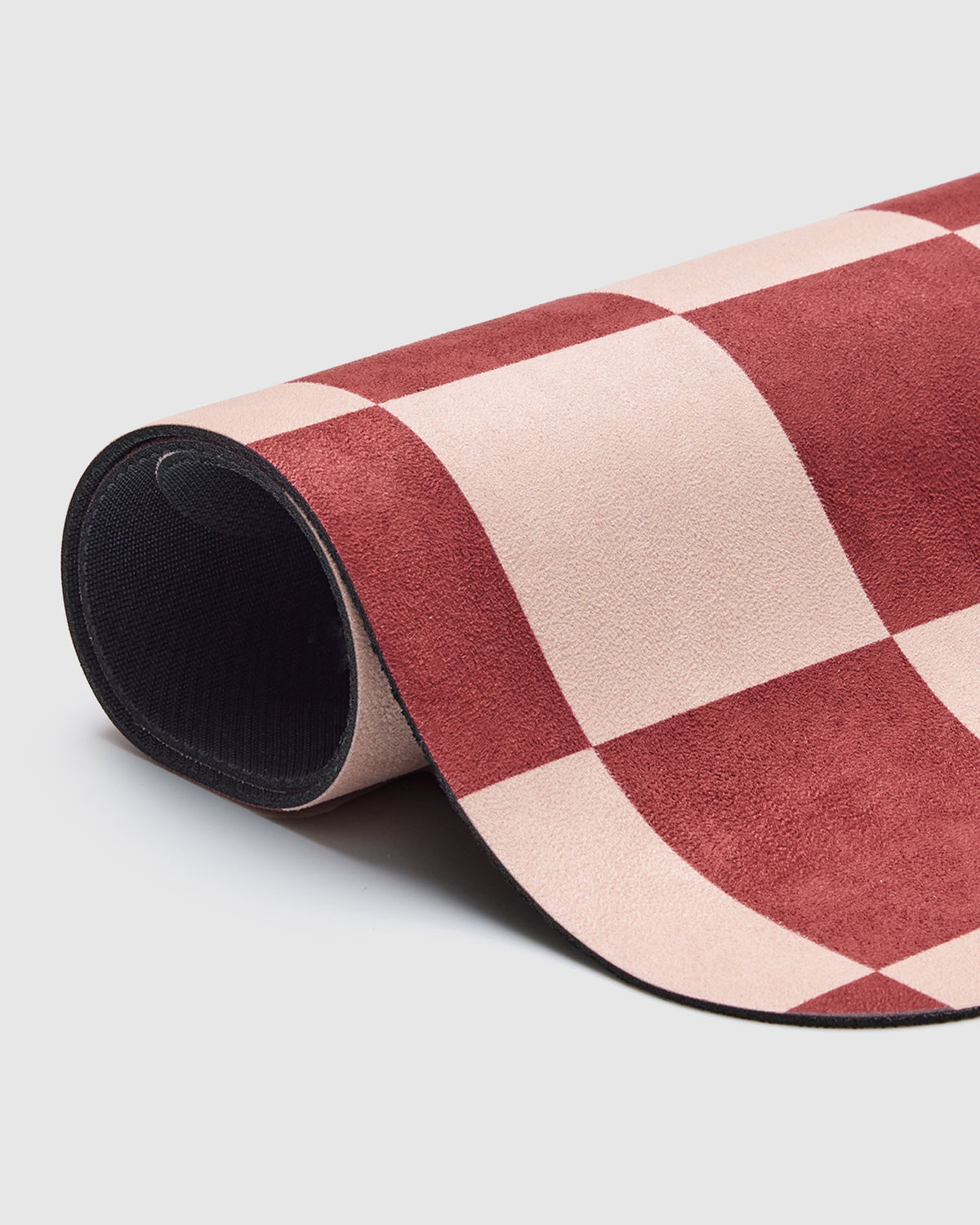 Microfibre Reformer Mat - Check Cabernet