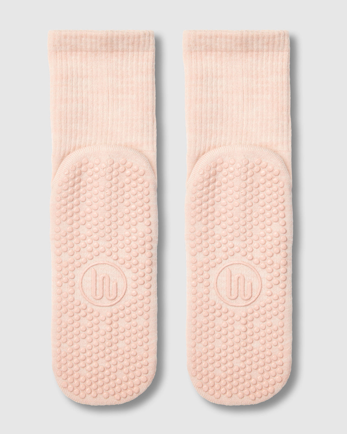 Crew Grip Sock - Soft Pink Marle