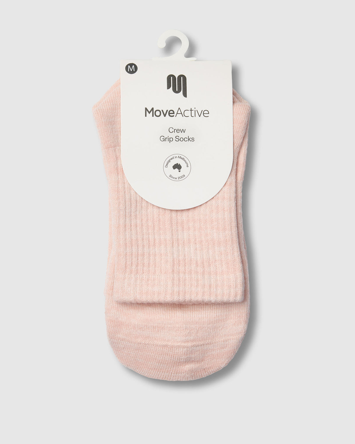 Crew Grip Sock - Soft Pink Marle