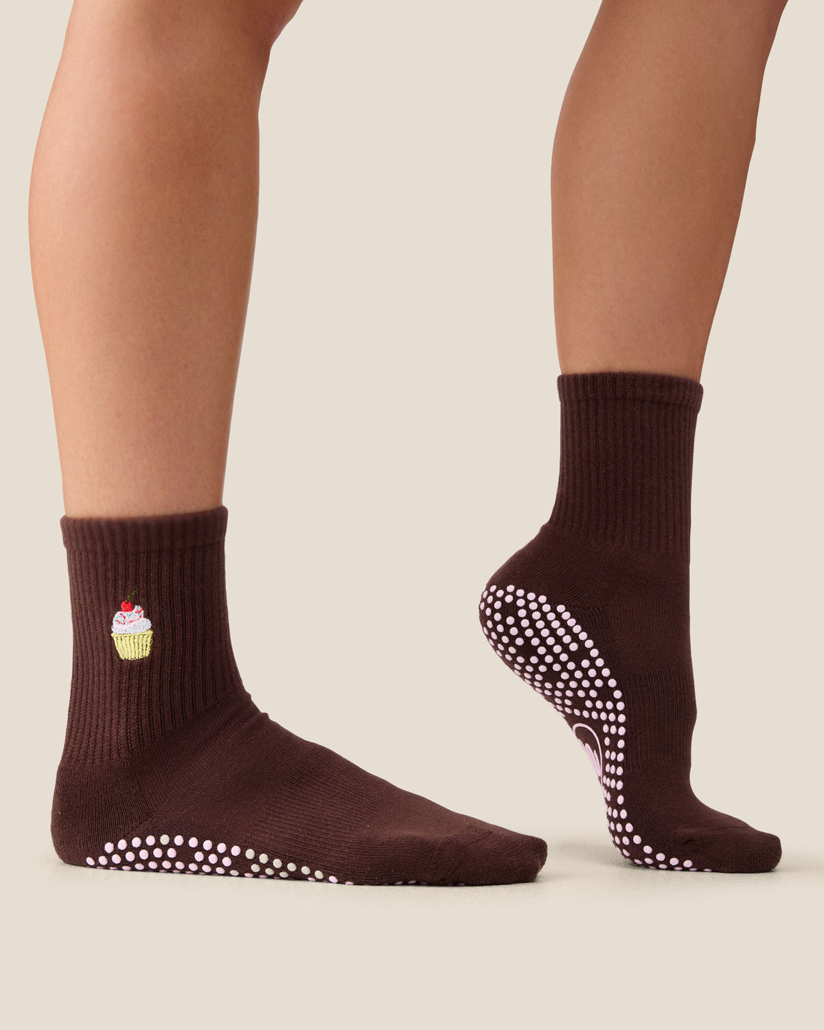 Crew Grip Socks - Cupcake Espresso