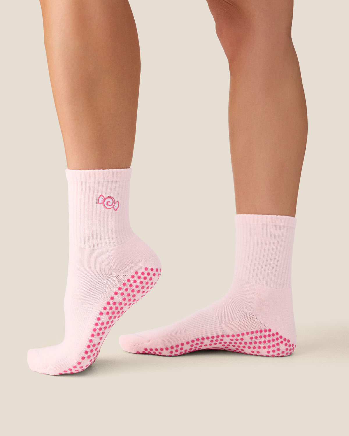 Crew Grip Socks - Sweetie Candy Pink