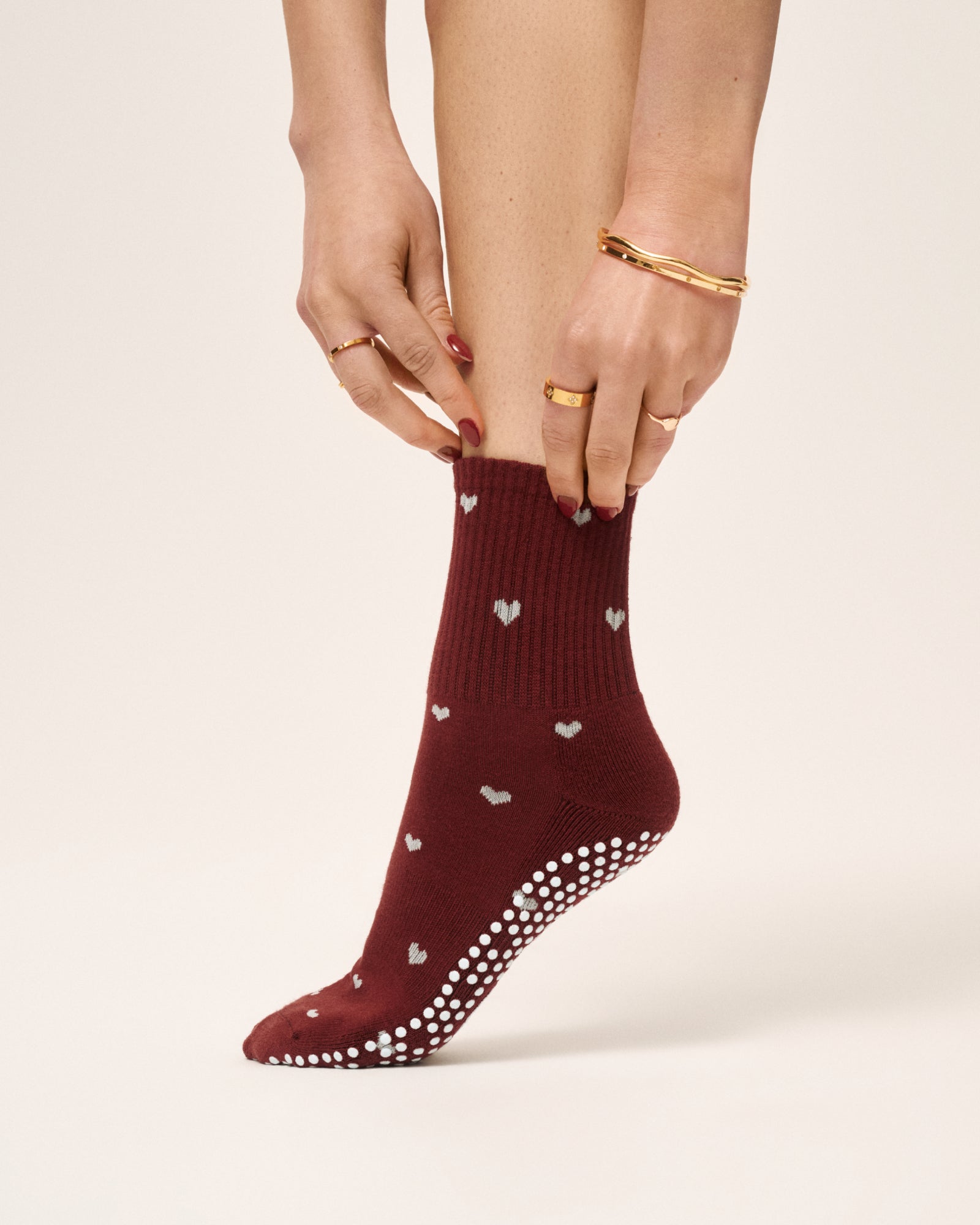 Crew Grip Socks - Love Me Cabernet