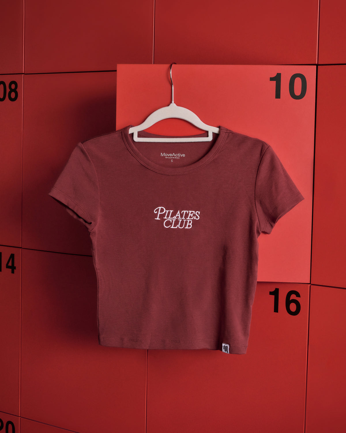 Pilates Club Baby Tee - Cabernet