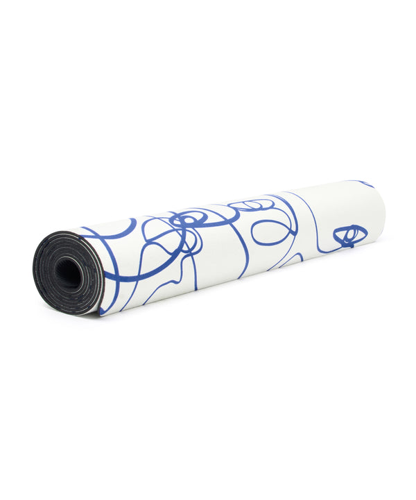 Luxe Recycled Yoga Mat - Ivory Abstract