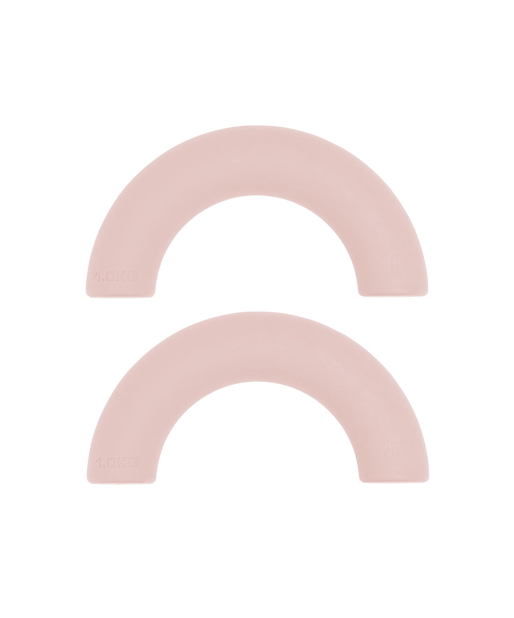 Curved Weight Bars - Soft Pink 1kg