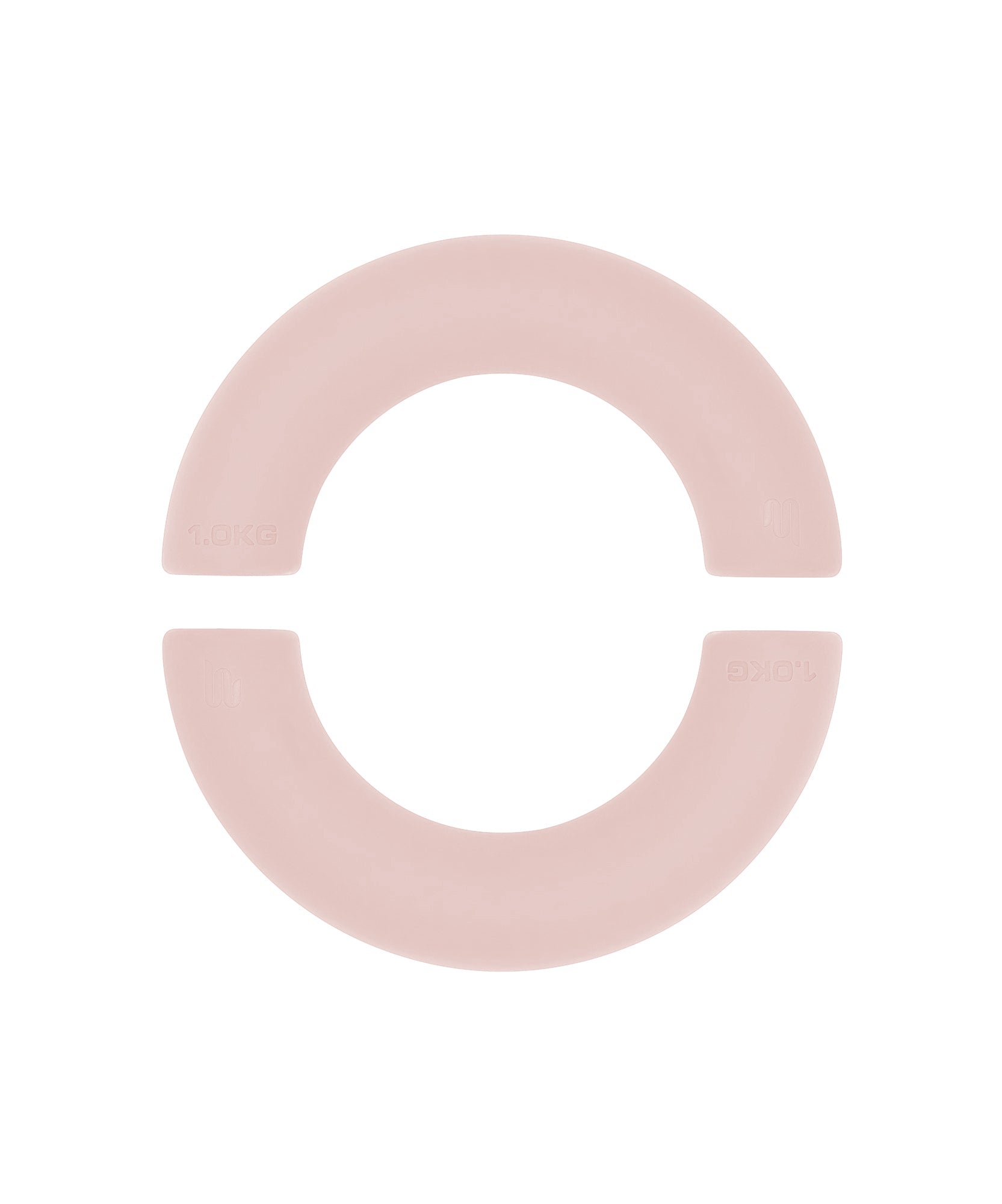 Curved Weight Bars - Soft Pink 1kg