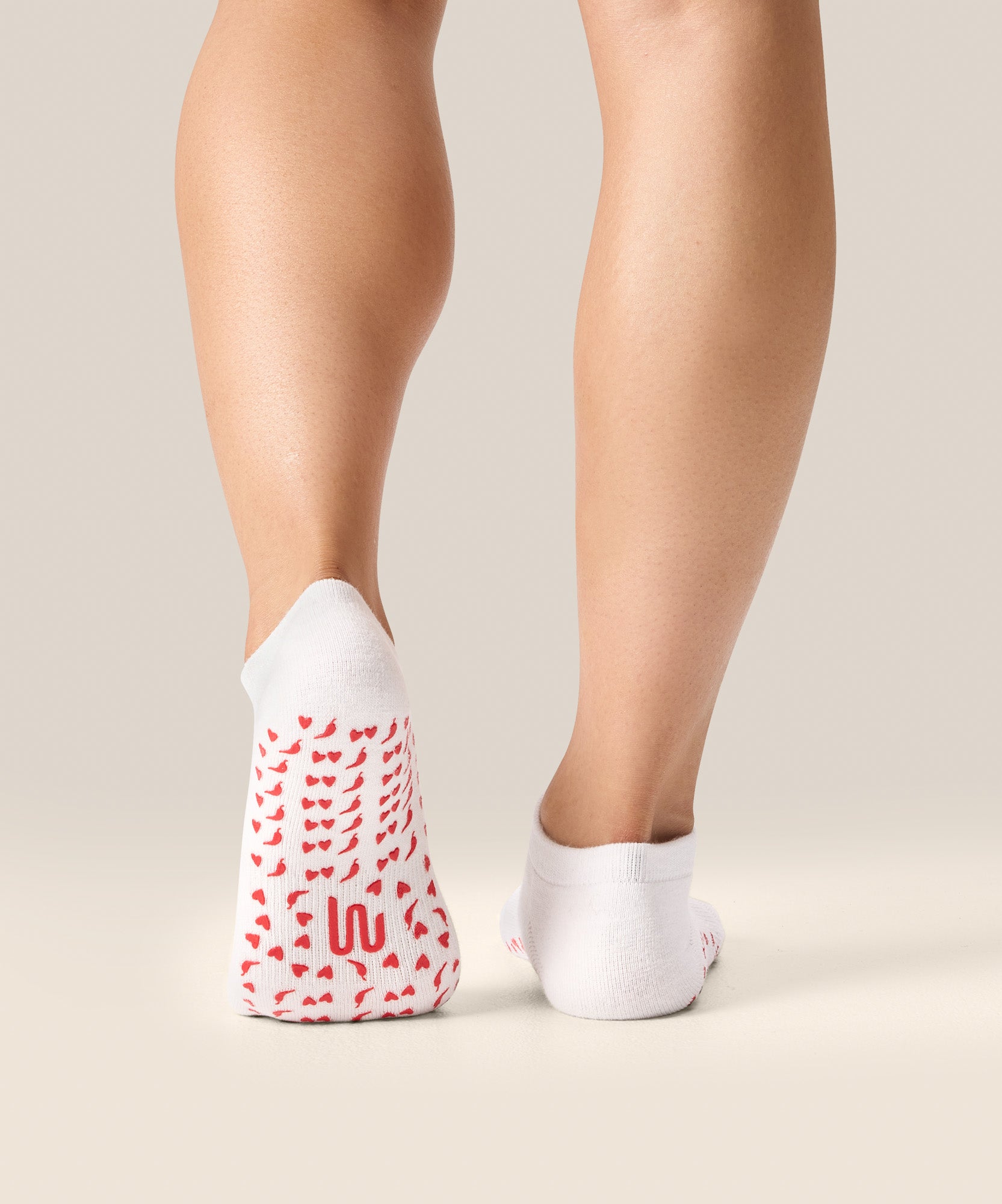 Classic Low Rise Grip Socks - Spicy Chilli