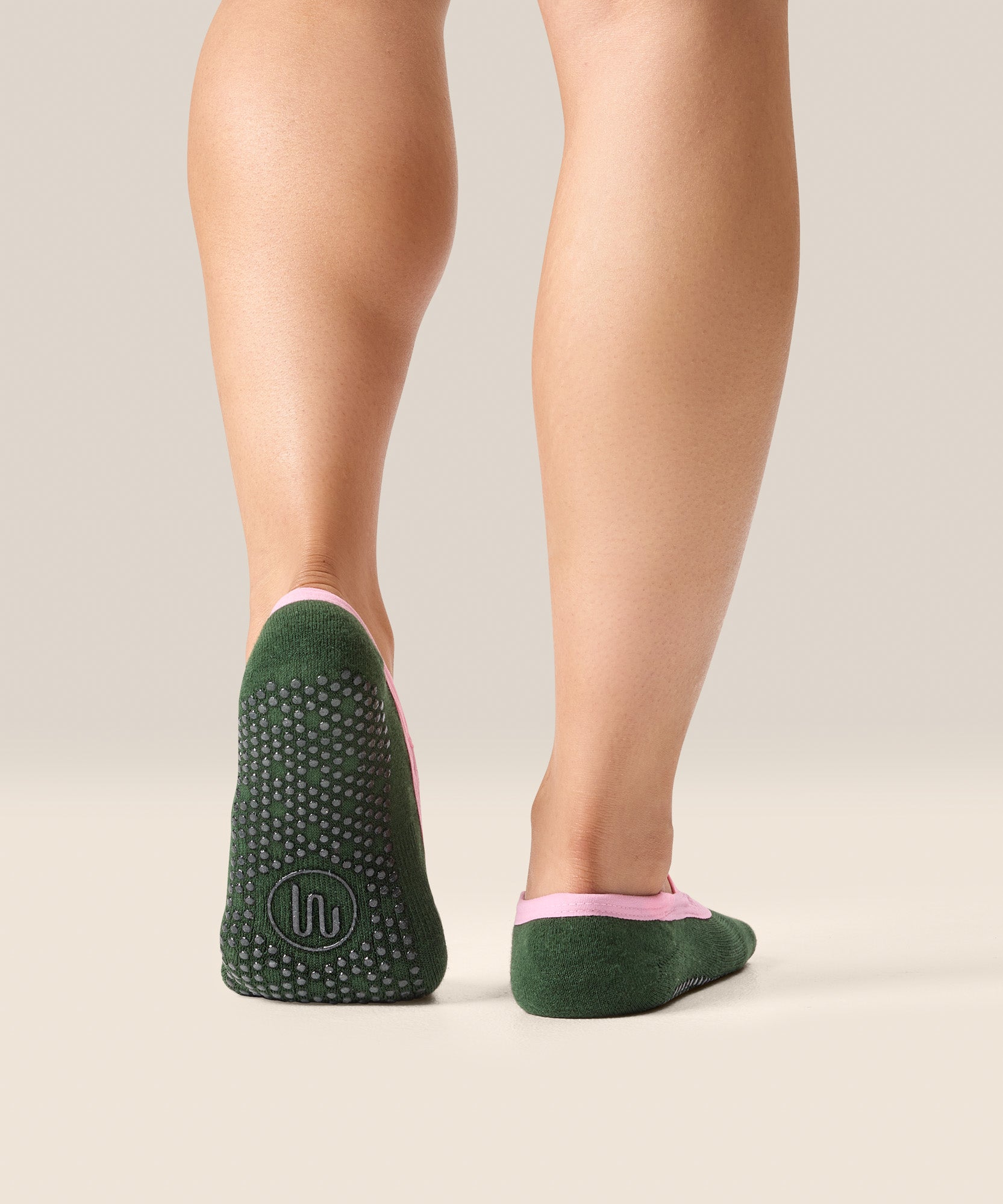 Ballet Non Slip Grip Socks - Salsa Verde