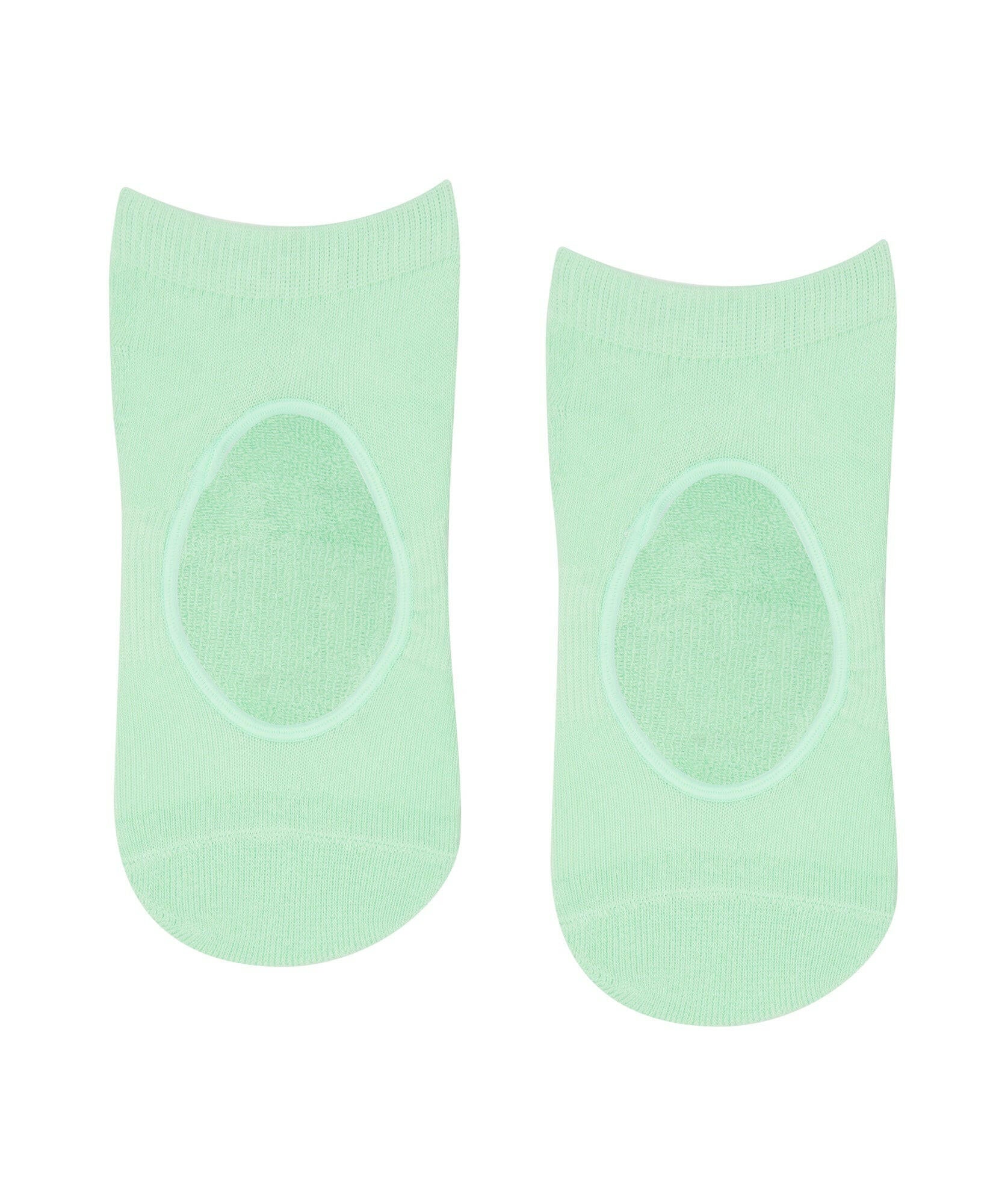 Slide On Non Slip Grip Socks - Mint.