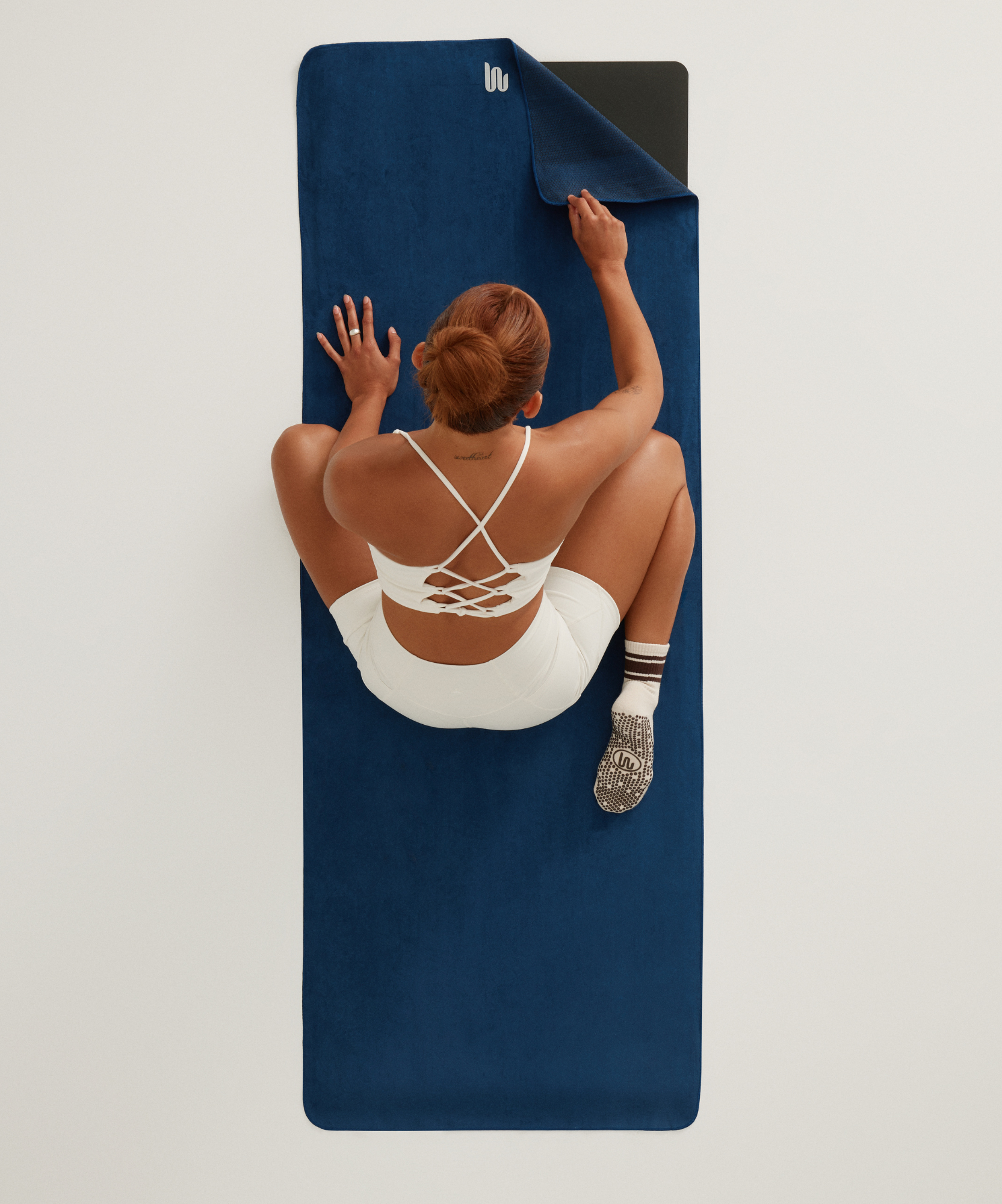 Mat Grip Towel - Navy Blue